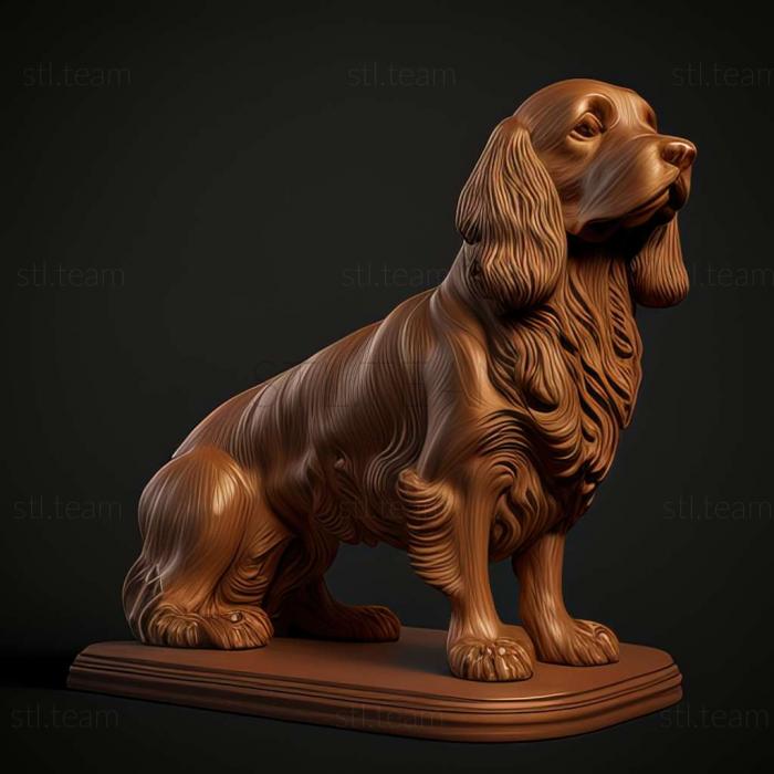 3D model Norfolk Spaniel dog (STL)